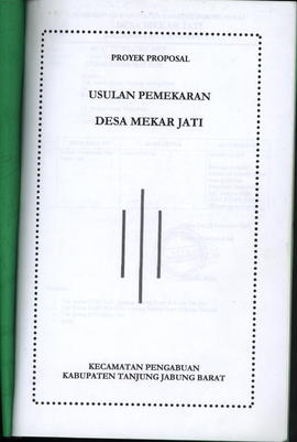 PEMEKARAN DESA MEKAR JATI