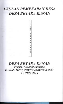 PEMEKARAN DESA BETARA KANAN