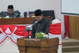 Bupati Hadiri Paripurna Keempat DPRD Pengambilan Keputusan Terhadap Ranperda Perubahan APBD Tanja...