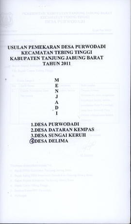 PEMEKARAN DESA DELIMA